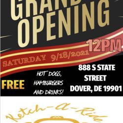 Ketch A Ride - Grand Opening Saturday 9/18/2021 at 12pm - 5pm.
Free hot dogs, hamburgers and drinks!