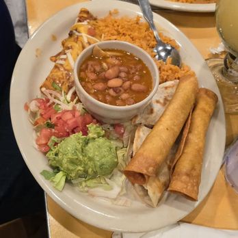 Los Molcajetes - Flautas and enchilada plate - Mexican Near Me - Mansfield, Texas
