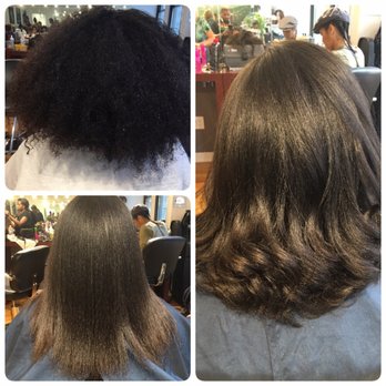 Natural Hair Silk Press Cut And Style Yelp