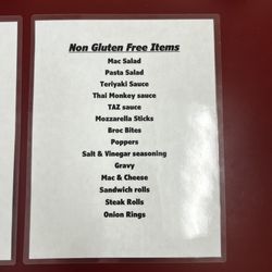 Kickn’ Chicken - Items that aren't GF.