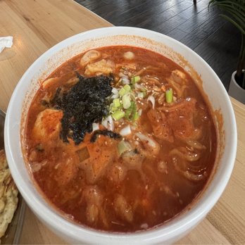 Onda - Soontofu soup before we stirred it. It's spicy too. - Korean Near Me - Nashville, Tennessee Onda - Soontofu soup before we stirred it. It's spicy too. - Korean Near Me - Nashville, Tennessee