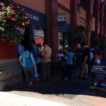 Tat's Delicatessen - Yeah, and the line wraps around all the tables inside too. - Delis Near Me - Seattle, Washington Tat's Delicatessen - Yeah, and the line wraps around all the tables inside too. - Delis Near Me - Seattle, Washington
