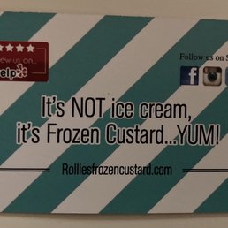 Rollie's Frozen Custard Business Card