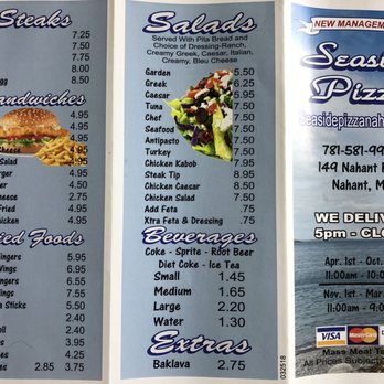 Seaside Pizza - Menu - Pizza Near Me - Nahant, Massachusetts Seaside Pizza - Menu - Pizza Near Me - Nahant, Massachusetts