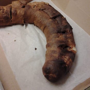 All Star Pizza - According to the owner this is not burnt! Seriously?! I wonder what is his idea of burnt is! crappiest Stromboli i ever had! - Pizza Near Me - Deerfield Beach, Florida
