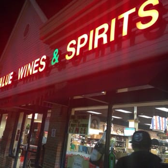 Big Value Wines & Spirits - storefront at night - Beer, Wine & Spirits Near Me - Vails Gate, New York