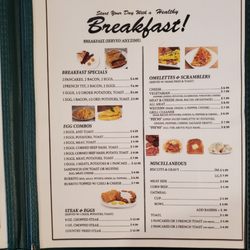 Granny's Kitchen - Breakfast menu
