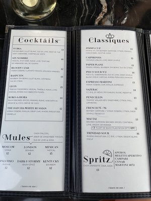 Menu photo 3 Bar Kabinet Montreal, QC Menu photo 3 Bar Kabinet Montreal, QC