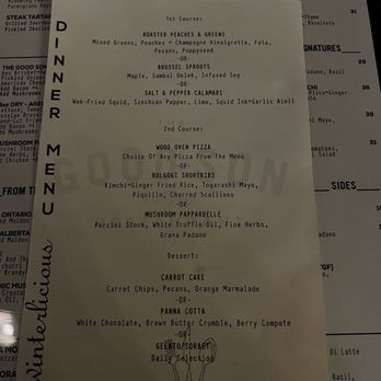 The Good Son - Winterlicious menu - Pizza Near Me - North York, Ontario The Good Son - Winterlicious menu - Pizza Near Me - North York, Ontario