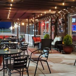 Patio at night