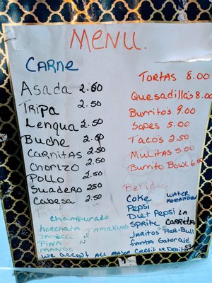 Menu photo 3 La Carreta de Mi Tierra Salem, OR Menu photo 3 La Carreta de Mi Tierra Salem, OR