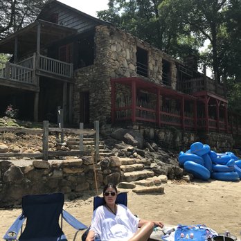 Brown Mountain Beach Resort - View of lodge from beach - Resorts Near Me - Lenoir, North Carolina