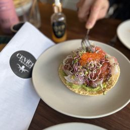 Hawaiian Kanpachi Tostada