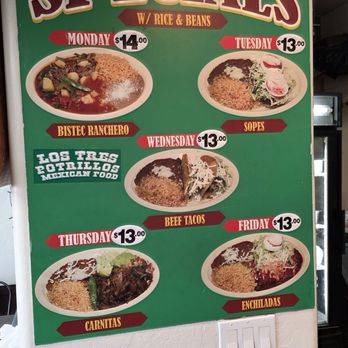 Los Tres Potrillos - Specials Menu 1/26 - Mexican Near Me - La Mesa, California Los Tres Potrillos - Specials Menu 1/26 - Mexican Near Me - La Mesa, California