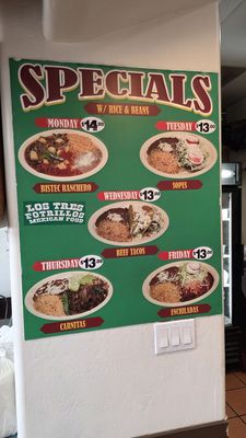 Menu photo 1 Los Tres Potrillos La Mesa, CA Menu photo 1 Los Tres Potrillos La Mesa, CA