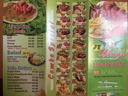 Menu photo 5 JT Buffalo Wings Lilburn, GA