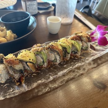 Sushi Fire - Fullerton - Dragon roll and calamari - Ramen Near Me - Fullerton, California