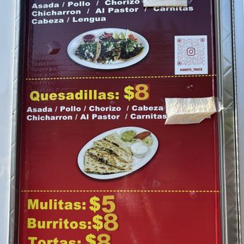 Andy’s Taco Truck - Menu - Food Trucks Near Me - Westminster, California Andy’s Taco Truck - Menu - Food Trucks Near Me - Westminster, California