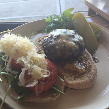 Fox & Rabbit Coffee Co. - Burger with sauerkraut - Coffee & Tea Near Me - Paddington, QLD