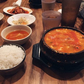 Lighthouse Tofu - Seafood soondubu - medium spice - Korean Near Me - Annandale, Virginia Lighthouse Tofu - Seafood soondubu - medium spice - Korean Near Me - Annandale, Virginia