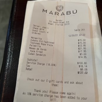 Marabu Restaurant - Overcharged - Cuban Near Me - Miami, Florida Marabu Restaurant - Overcharged - Cuban Near Me - Miami, Florida