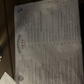 The Boathouse - Menu - Seafood Near Me - Orlando, Florida The Boathouse - Menu - Seafood Near Me - Orlando, Florida