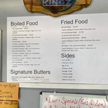 Krab Kingz - Menu - Seafood Near Me - Atlanta, Georgia