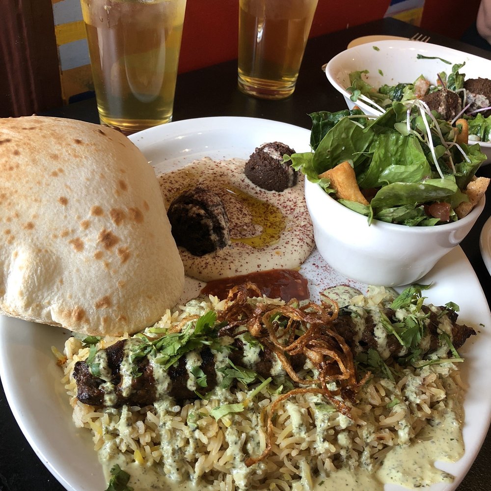 Falafel Shack - Sample Platter with Beef Kafta - Sandwiches Near Me - Chambersburg, Pennsylvania