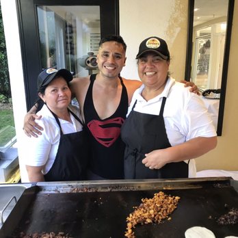 Lorenas Bomb Tacos - Our awesome servers, Olivia and MARIA with our guest Carlos! - Street Vendors Near Me