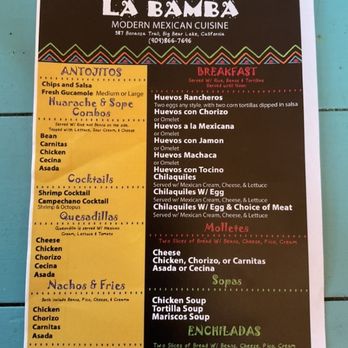 La Bamba - Mexican Near Me - Big Bear Lake, California