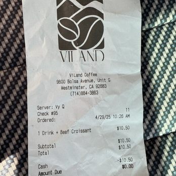 Viland Coffee - Coffee & Tea Near Me - Westminster, California