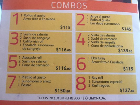 Menu photo 2 Sora Sushi Bar Matamoros, TAM