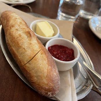 Tilikum Place Cafe - Mini baguette with butter and jam - New American Near Me - Seattle, Washington Tilikum Place Cafe - Mini baguette with butter and jam - New American Near Me - Seattle, Washington