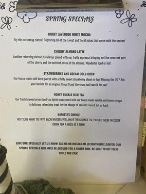 Menu photo 2 Lighthouse Coffee Reno, NV