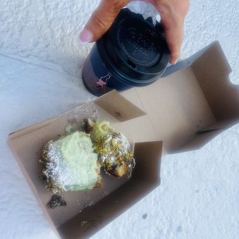 The Salty Donut - Split the Pistachio Cannolis the Cream filling - Donuts Near Me - Miami, Florida The Salty Donut - Split the Pistachio Cannolis the Cream filling - Donuts Near Me - Miami, Florida