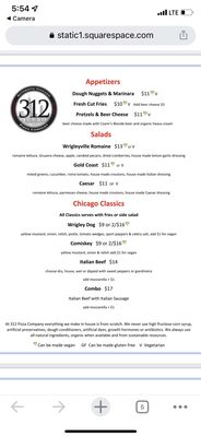 Menu photo 4 312 Pizza Company Nashville, TN