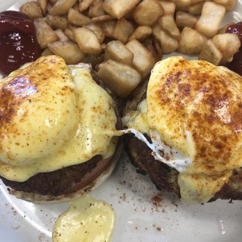 Clary's Cafe - Crab cakes egg Benedict. Wow! Different yet amazing. Crab cakes were cooked perfectly and the taste, man oh man. Top notch!! Kudos! - Breakfast & Brunch Near Me - Savannah, Georgia