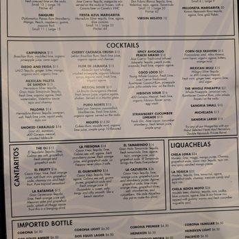 Fiesta Azul Tequila House ABQ - Menu Nov 2025 - Mexican Near Me - Albuquerque, New Mexico