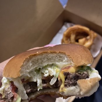 The Varsity - Glorified cheeseburger. Delicious but small - Hot Dogs Near Me - Kennesaw, Georgia