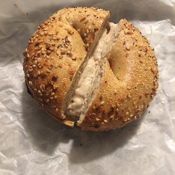 Brookside Bagels - Honey wheat everything bagel with maple walnut cream cheese - Bagels Near Me - Simsbury, Connecticut Brookside Bagels - Honey wheat everything bagel with maple walnut cream cheese - Bagels Near Me - Simsbury, Connecticut