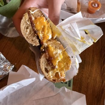 Gotham Bagels - Bacon egg cheese sandwich - Bagels Near Me - Chicago, Illinois