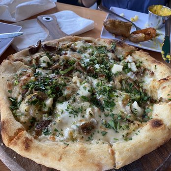 Flamingo Deck - Wild Mushroom Pizza - New American Near Me - San Diego, California Flamingo Deck - Wild Mushroom Pizza - New American Near Me - San Diego, California