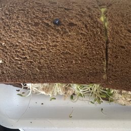 Tuna on sqaw bread. Very good.