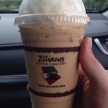 Ellianos Coffee - Vanilla iced latte with whip cream - Coffee & Tea Near Me - Starke, Florida