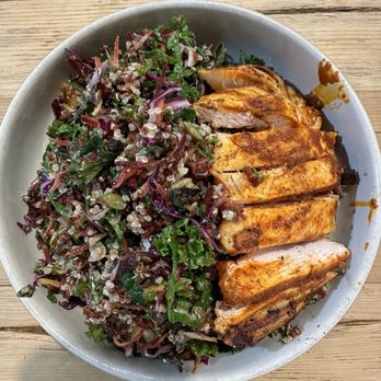 The Cook and Her Farmer - Kale salad w/added grilled chicken - Seafood Near Me - Oakland, California The Cook and Her Farmer - Kale salad w/added grilled chicken - Seafood Near Me - Oakland, California