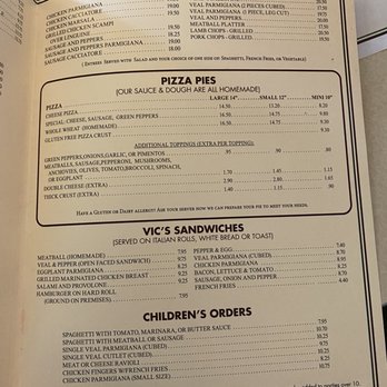 Vic's Italian Restaurant - Pizza Near Me - Bradley Beach, New Jersey Vic's Italian Restaurant - Pizza Near Me - Bradley Beach, New Jersey