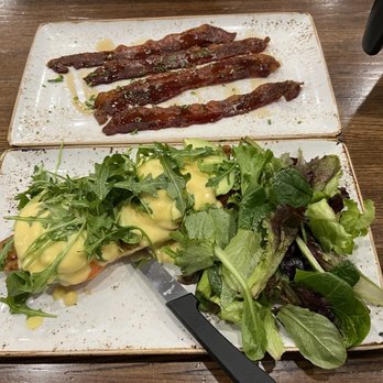 First Watch - BLT eggs Benedict, million dollar bacon - Cafes Near Me - Phoenix, Arizona