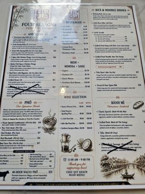 Menu photo 3 Four Seasons - Vietnamese Kitchen Reno, NV Menu photo 3 Four Seasons - Vietnamese Kitchen Reno, NV