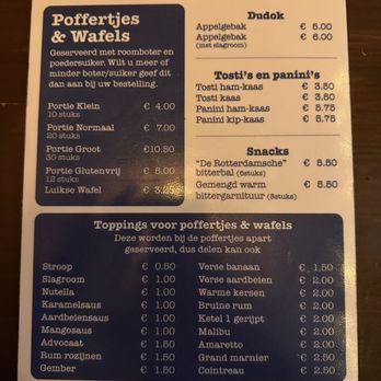 Seth Poffertjessalon - Speisekarte - Creperies Near Me - Rotterdam, ZH