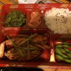 Bite East - Salmon teriyaki bento box